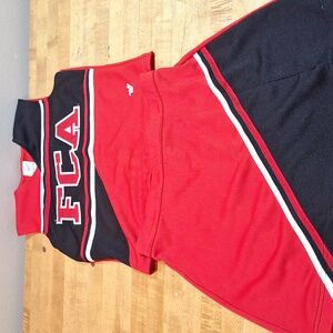 2 Piece Cheer Suit Costume FCA Tina Fey Red Black Youth 2XL OR Womens XS/S‎